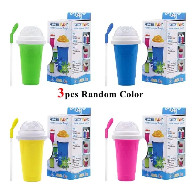 Silicone Quick Frozen Ice Cream Maker Squeeze Cups S4886193