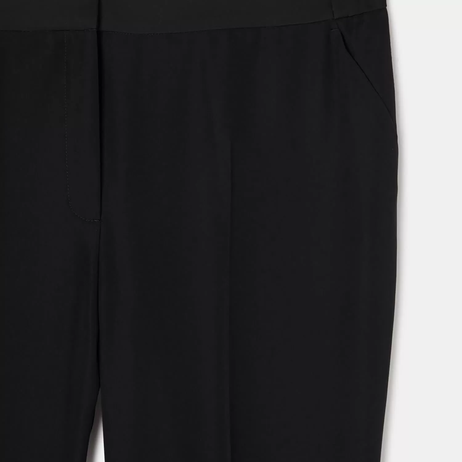 Skinny Leg Trousers - Black