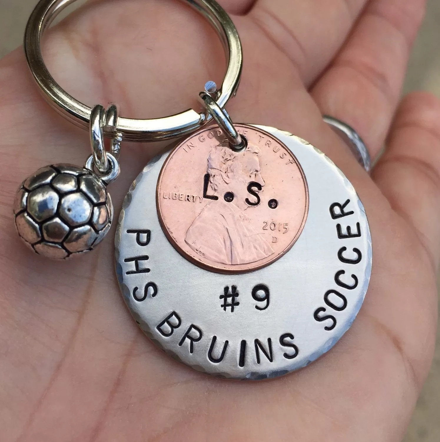 Soccer Gift, Sport Team Gift, High School Sports Keychain, Volleyball Keychain, Personalized High School Sport Keychain, Football