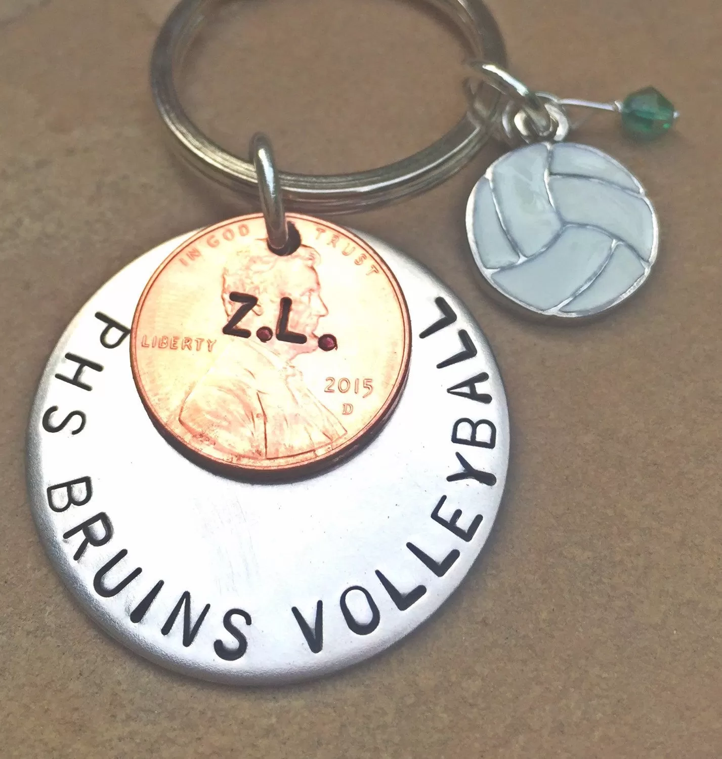 Soccer Gift, Sport Team Gift, High School Sports Keychain, Volleyball Keychain, Personalized High School Sport Keychain, Football