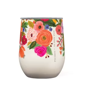 Stemless 12oz Rifle Paper Garden Party Cream