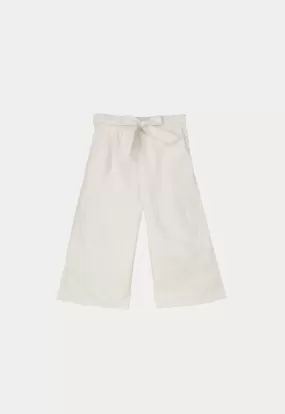 Straight Fit Linen Culottes