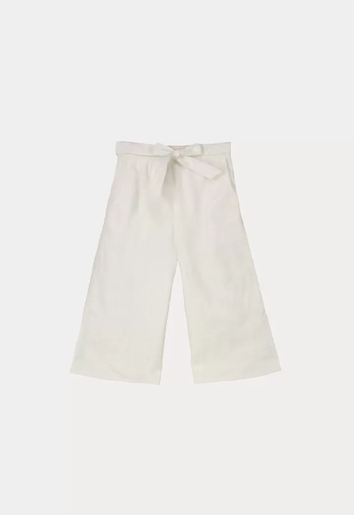 Straight Fit Linen Culottes