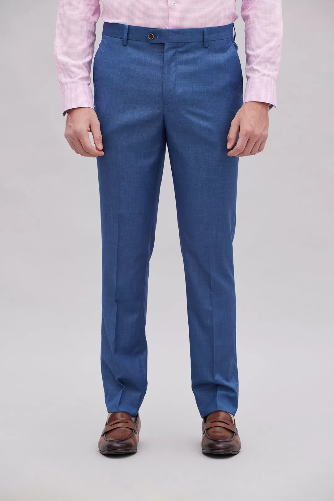 Tsumugi Petrol Blue Suit Pants