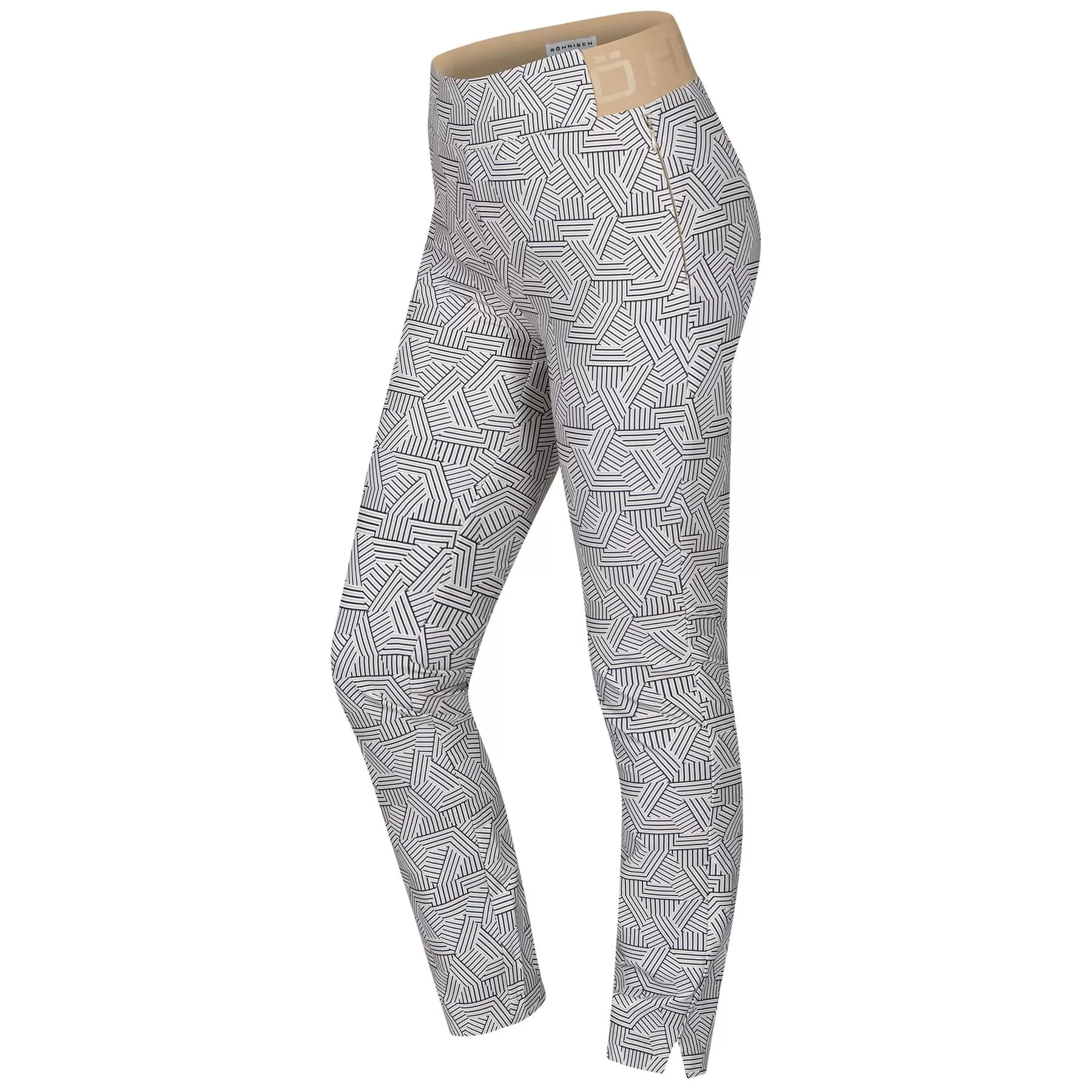 Womens Kay Leggings Hexagon Beige - SS24