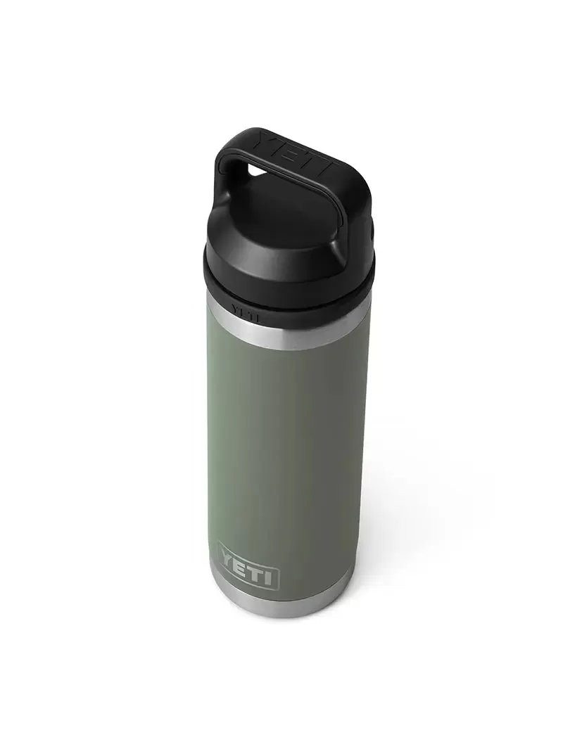 Yeti Rambler 18oz Bottle Chug Camp Green