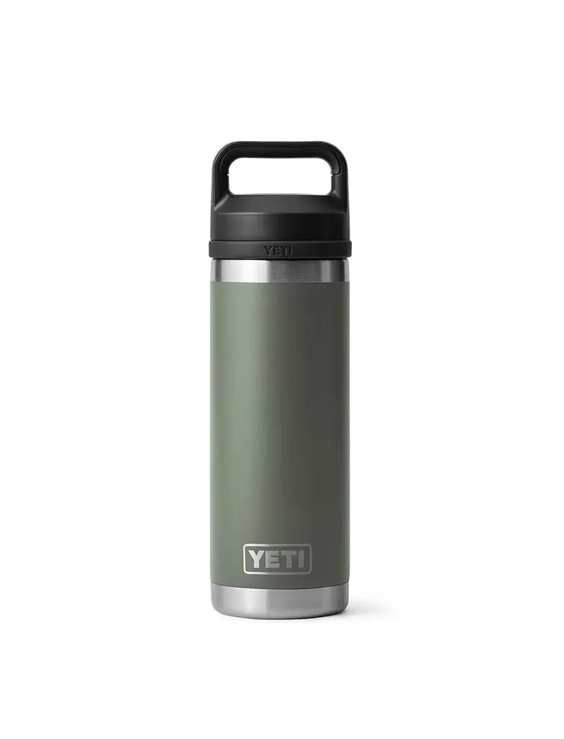 Yeti Rambler 18oz Bottle Chug Camp Green