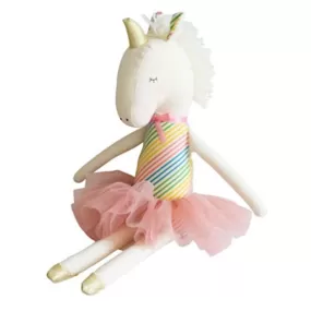 Yvette Unicorn Doll 43cm Rainbow